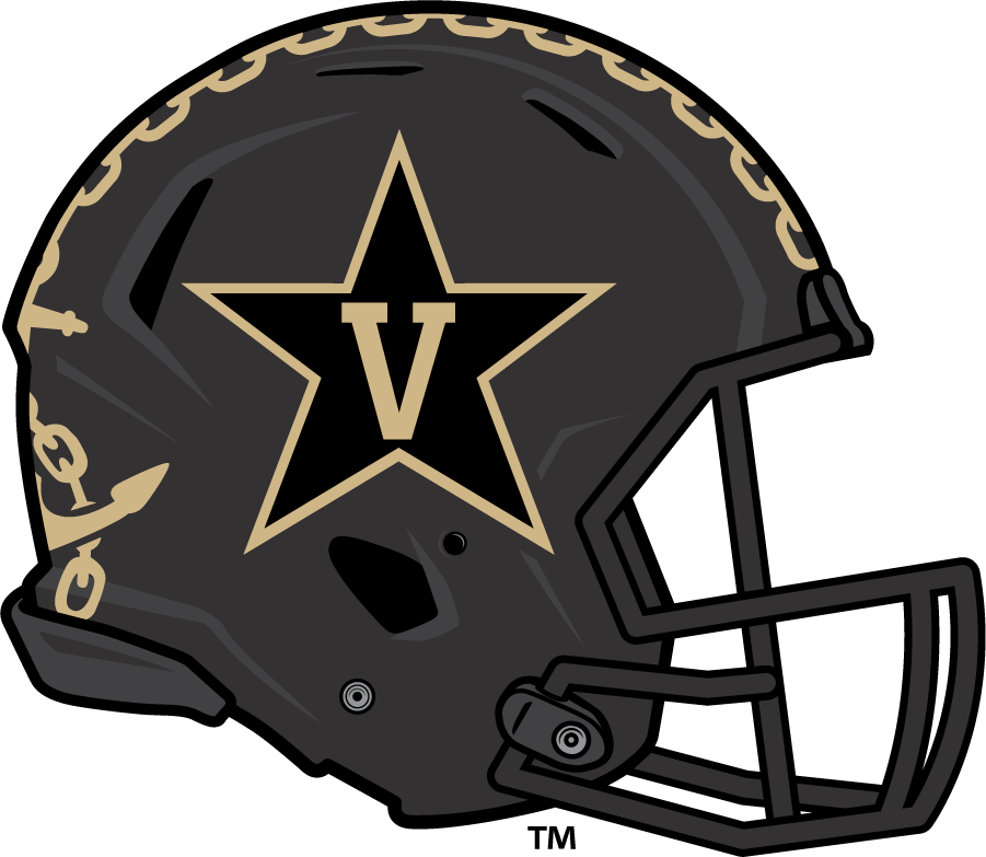 Vanderbilt Commodores 2015-2021 Helmet Logo v2 DIY iron on transfer (heat transfer)